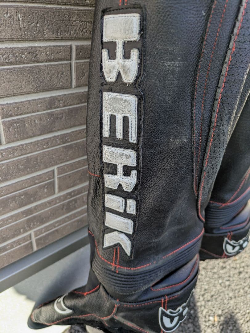 ベリック Berik レーシングスーツ Mサイズ ツナギ MFJ　黒/オレンジ