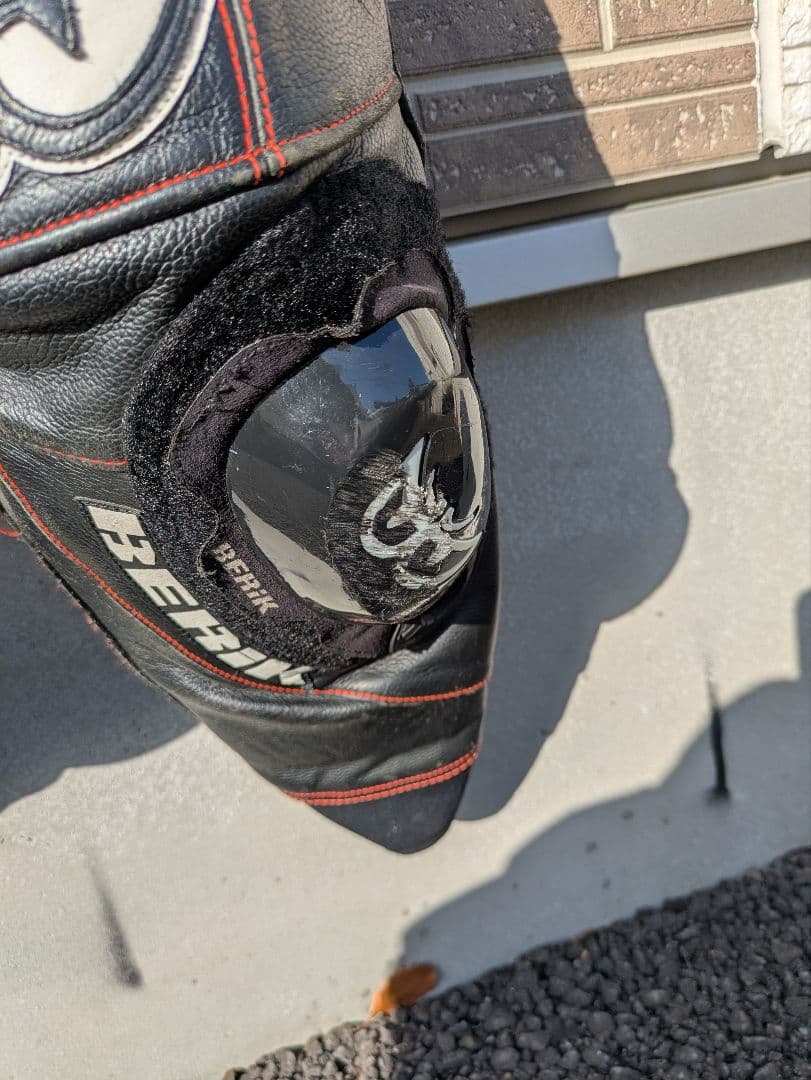 ベリック Berik レーシングスーツ Mサイズ ツナギ MFJ　黒/オレンジ