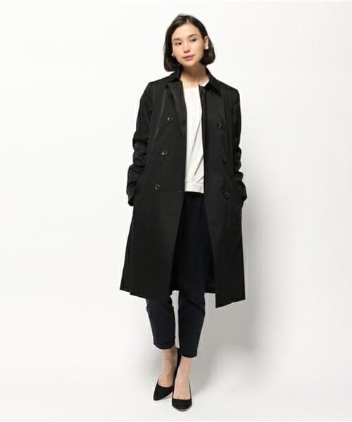 【Hamuchu】ダウンライナー付ストレッチツイルトレンチコート
