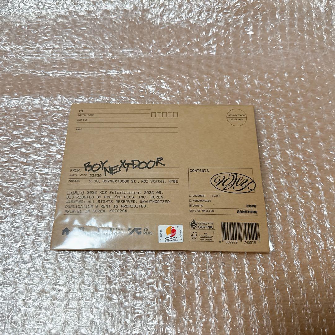 【新品未開封】BOYNEXTDOOR WHY LETTERver. 6セット