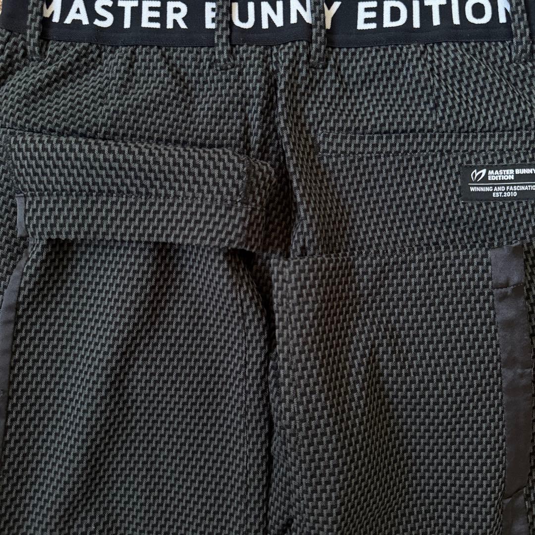 人気デザイン　マスターバニー　パンツ　S〜M相当　総柄　黒　グレー　3