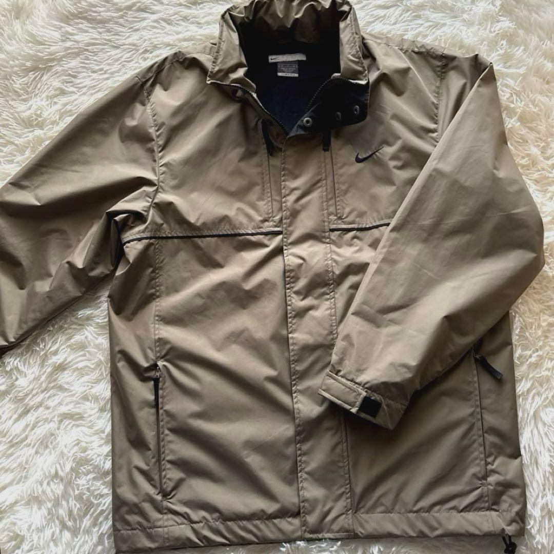 古着　ナイキ ウインドブレーカー セットアップ カーキ×黒　CLIMA-FIT