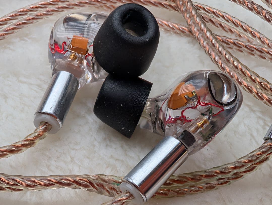 【スケルトンケーブル仕様】ORB CF-IEM 初期型 イヤホン IEM②