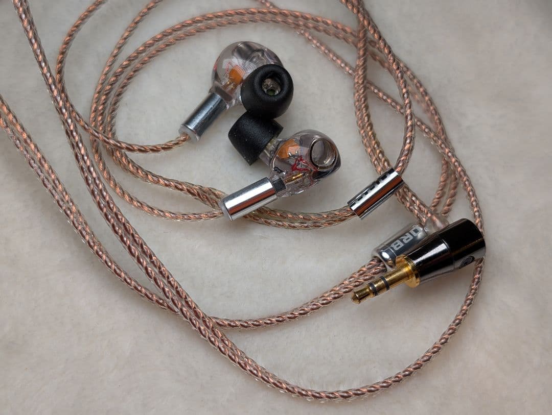 【スケルトンケーブル仕様】ORB CF-IEM 初期型 イヤホン IEM②