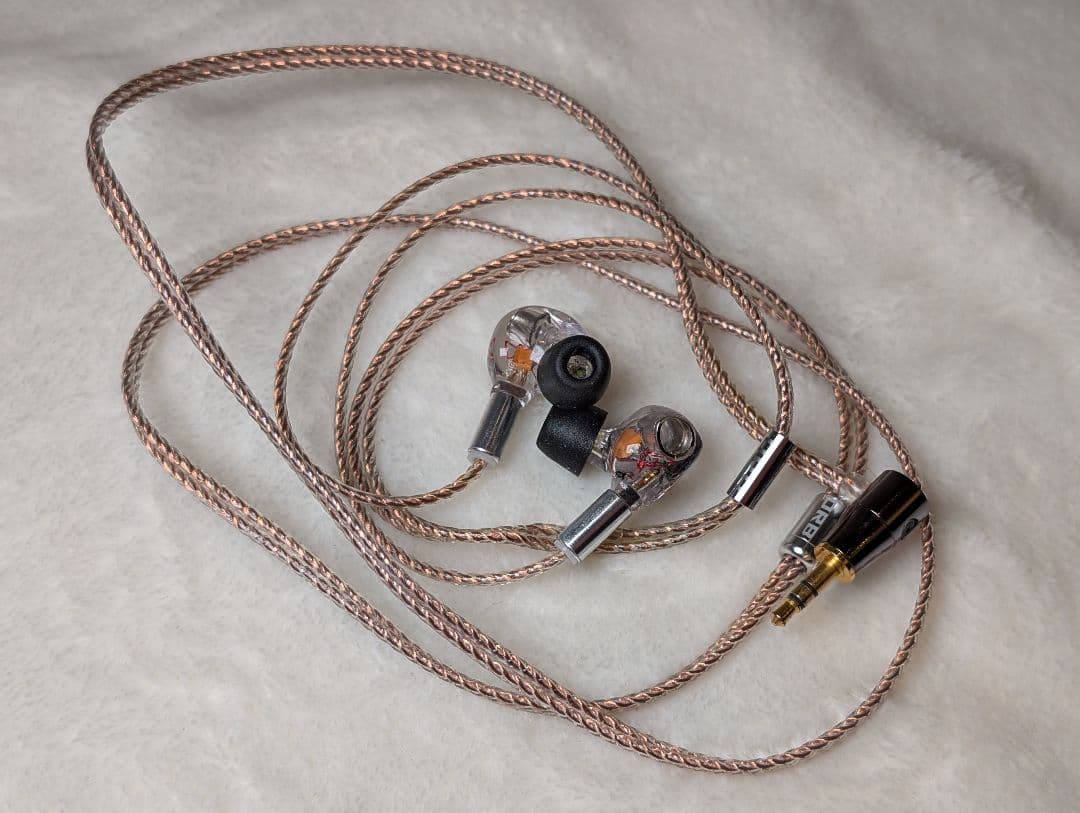 【スケルトンケーブル仕様】ORB CF-IEM 初期型 イヤホン IEM②