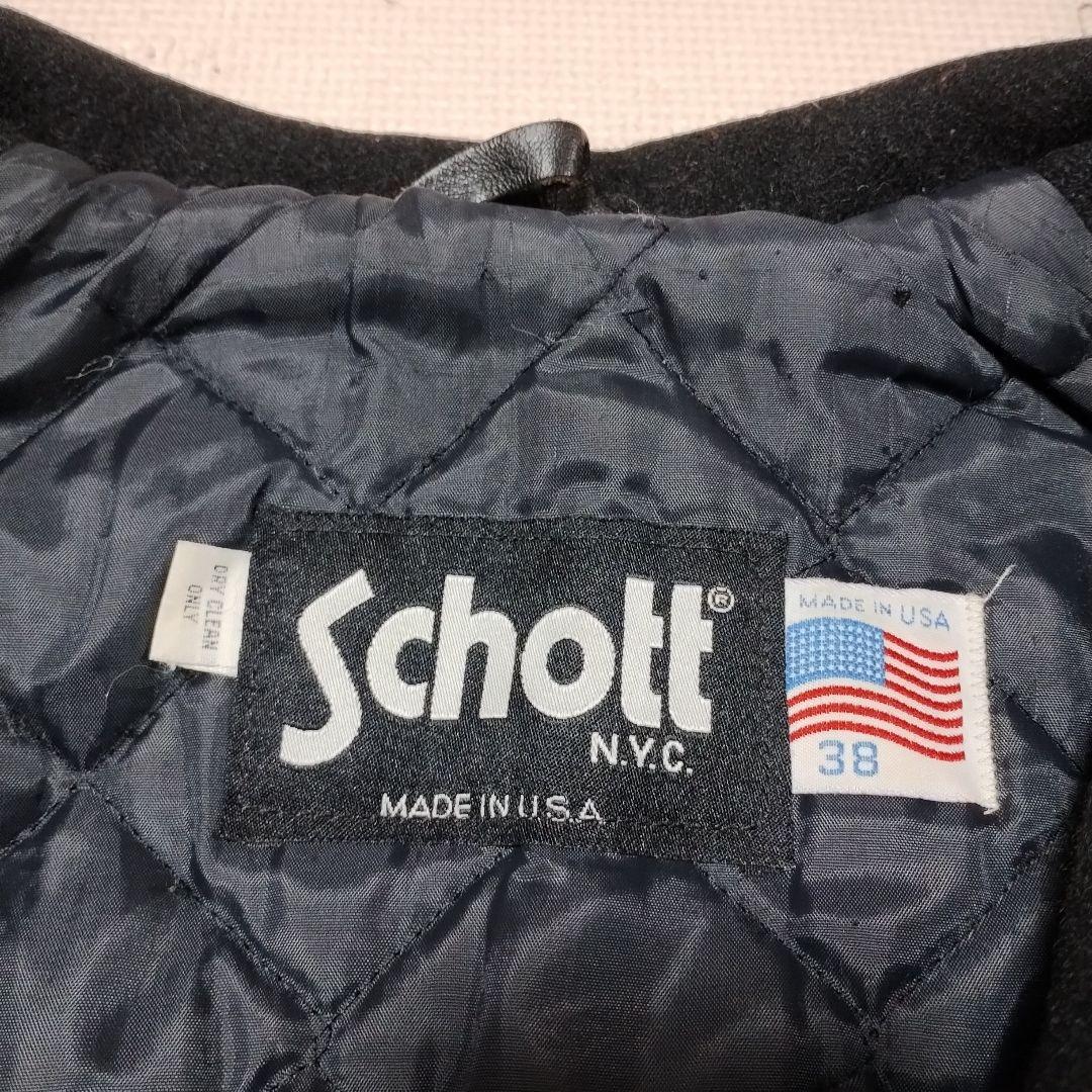 冬セール❗ショット　Schott シングルピーコート❗USA製　黒