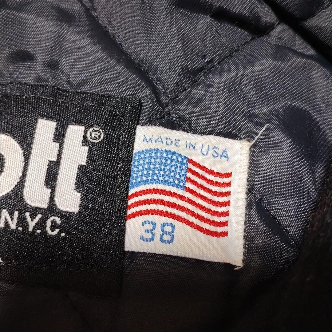 冬セール❗ショット　Schott シングルピーコート❗USA製　黒