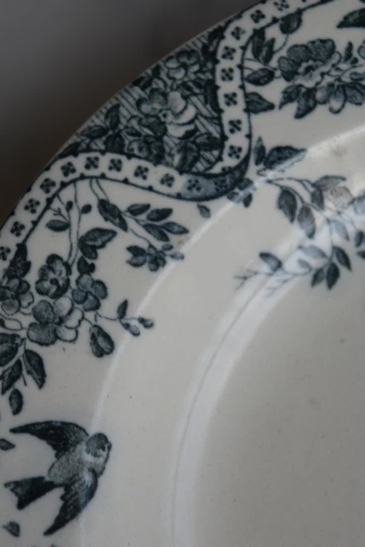 美品Bordeaux　セミクルーズ皿 ツバメと野薔薇　 ルイ15世　アンティーク