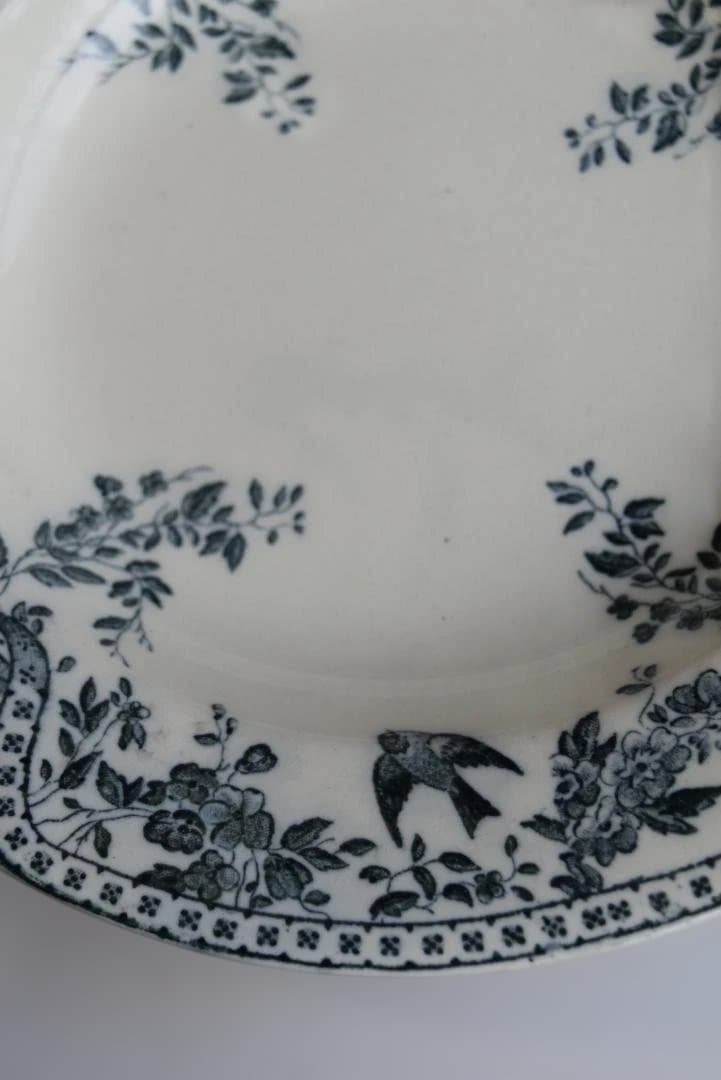 美品Bordeaux　セミクルーズ皿 ツバメと野薔薇　 ルイ15世　アンティーク