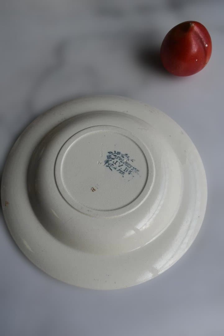 美品Bordeaux　セミクルーズ皿 ツバメと野薔薇　 ルイ15世　アンティーク