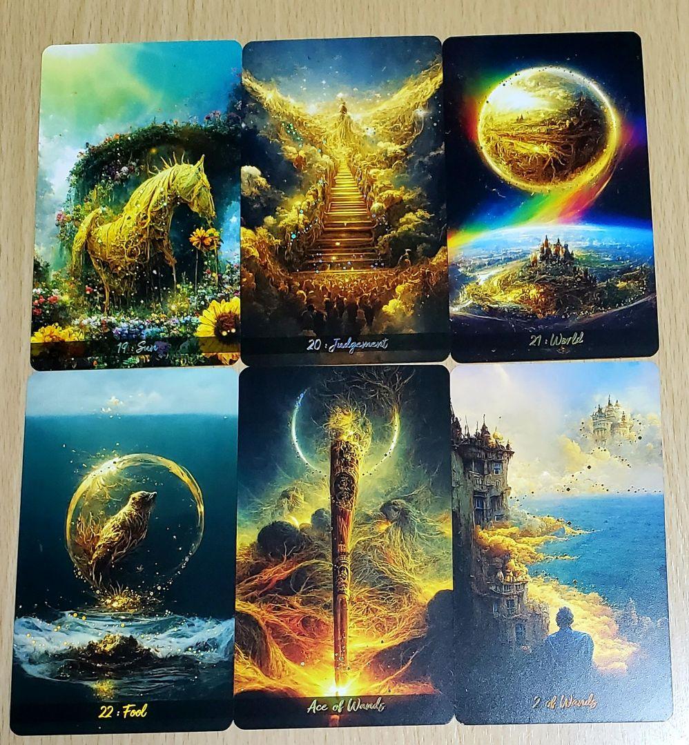 ゴールデンジャーニータロット　タロットカード