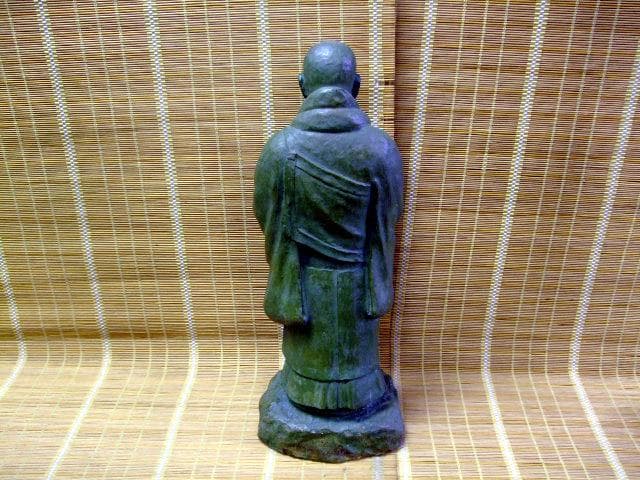 「 角田蘇風 」作　親鸞聖人像　石膏像　60ｃｍ　仏像　オブジェ　彫刻