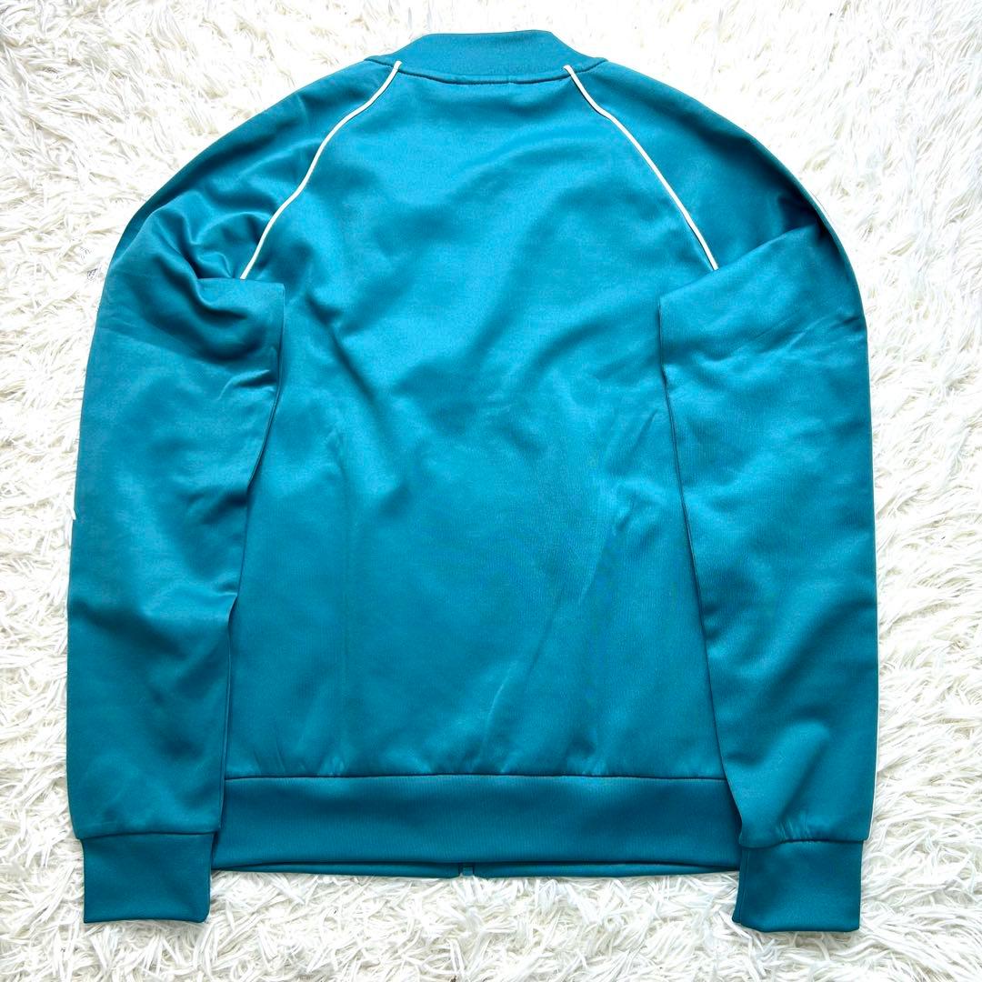 未使用級 L アディダス SST トラックジャケット ターコイズ レディース