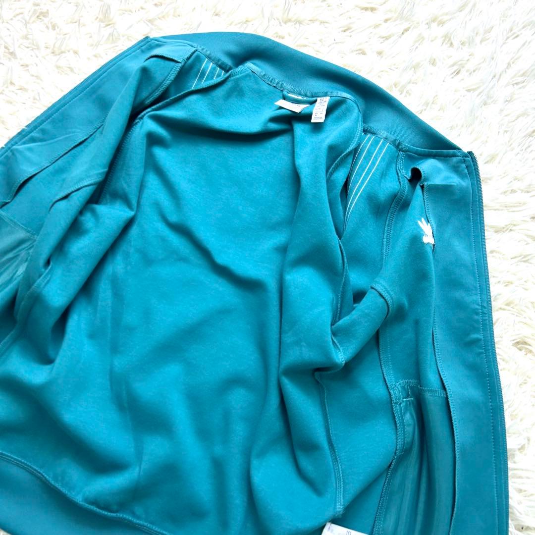 未使用級 L アディダス SST トラックジャケット ターコイズ レディース