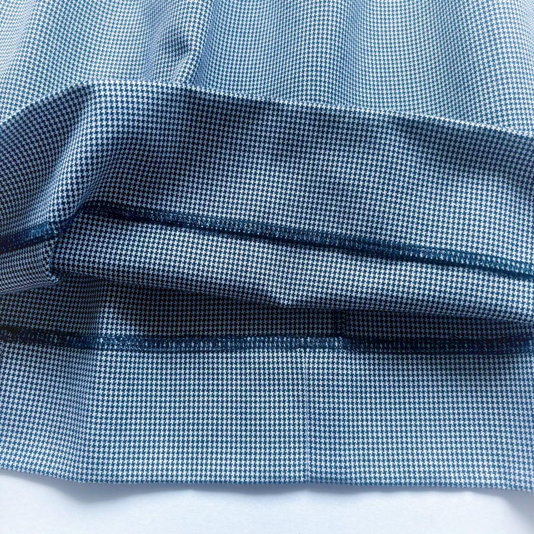 極美品 familiar 日本製 ドッキングワンピース ニット 千鳥格子 100