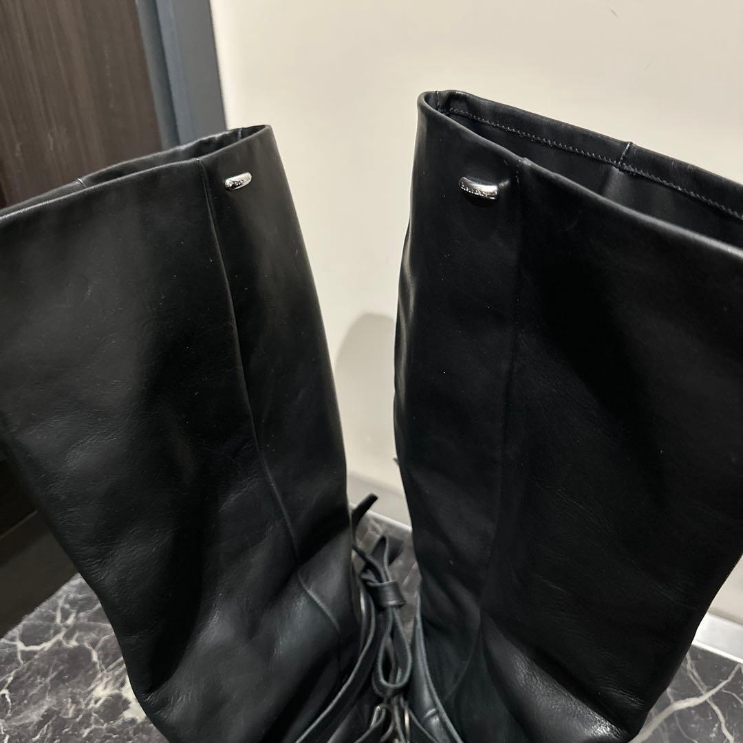 靴 OUR LEGACY HIGH ENGINE BOOT / BLACK 42