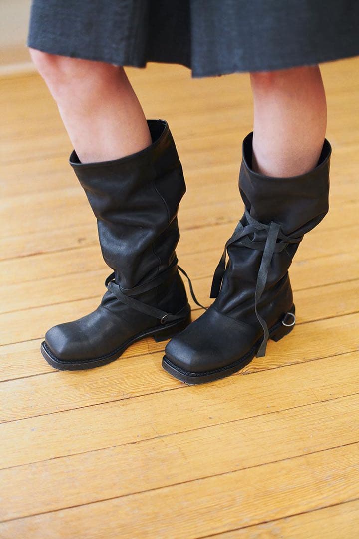 靴 OUR LEGACY HIGH ENGINE BOOT / BLACK 42