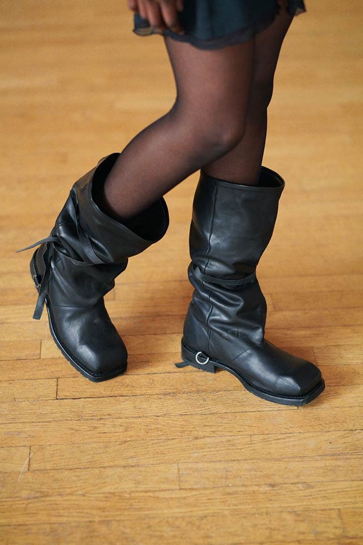 靴 OUR LEGACY HIGH ENGINE BOOT / BLACK 42