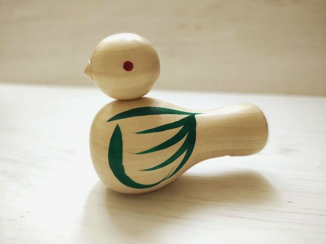 柳宗理　民藝　鳩笛　老舗髙亀　木製鳥型郷土玩具　宮城県鳴子　箱付き