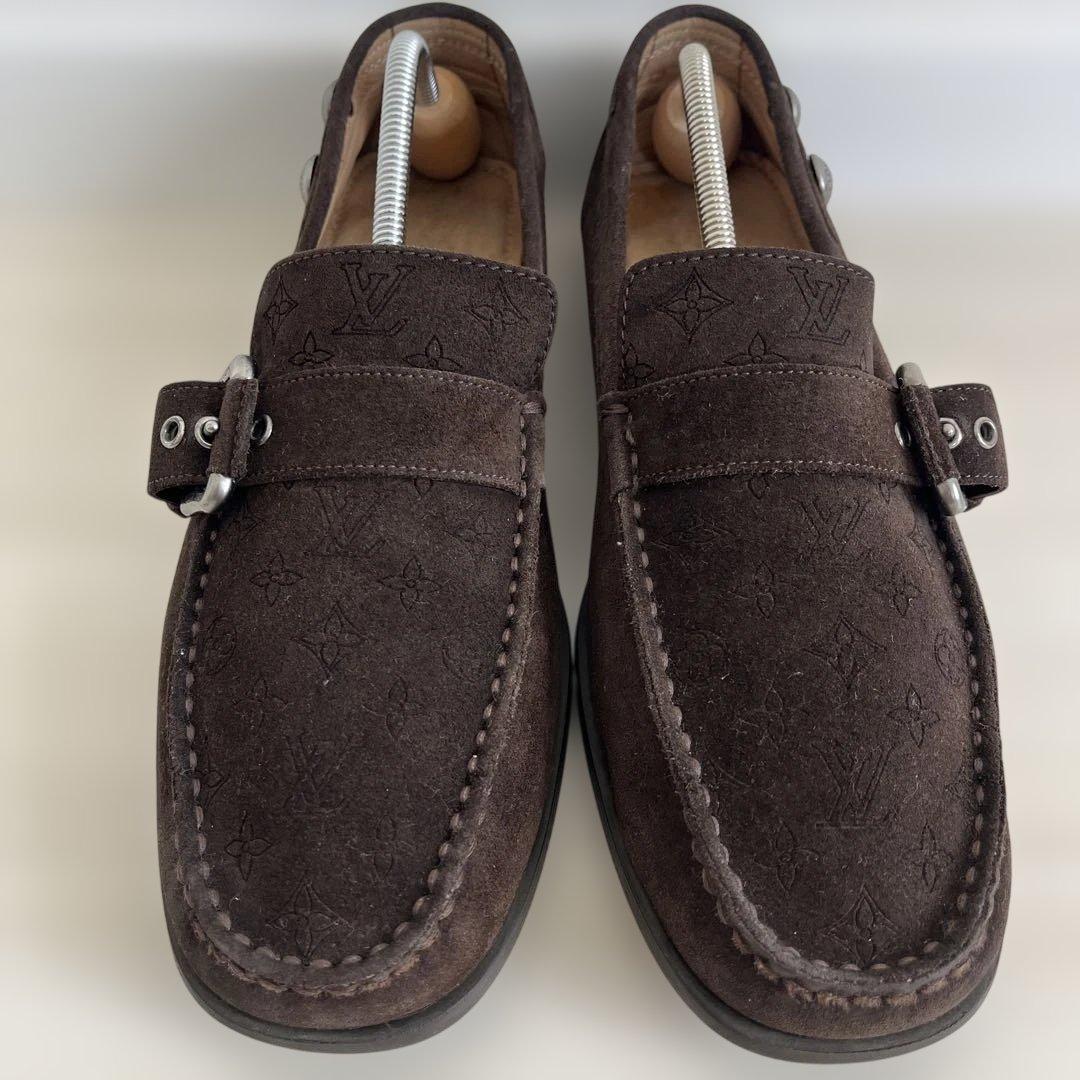 ルイヴィトン ドライビングシューズ ローファー　8 モノグラム