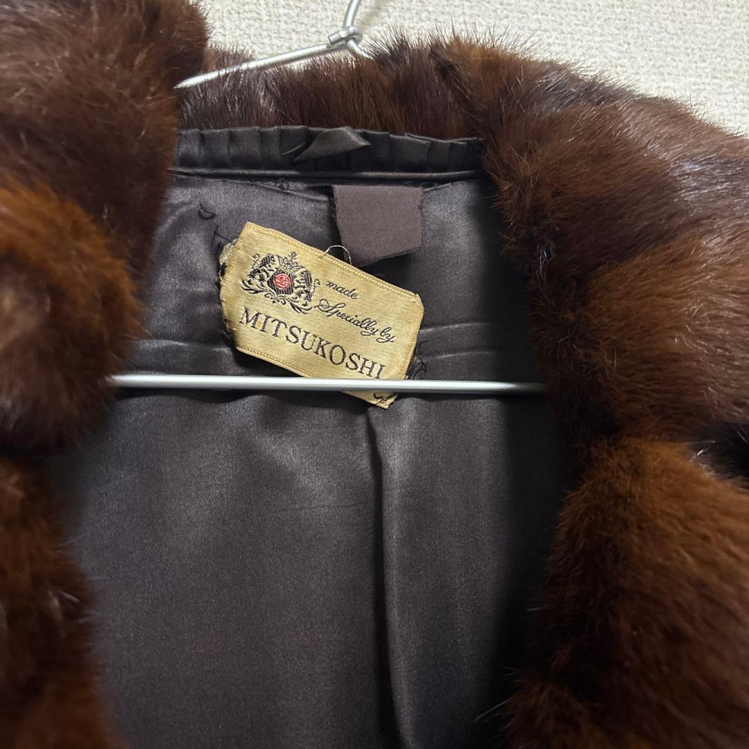 伊勢丹 ミンクのコート 15号