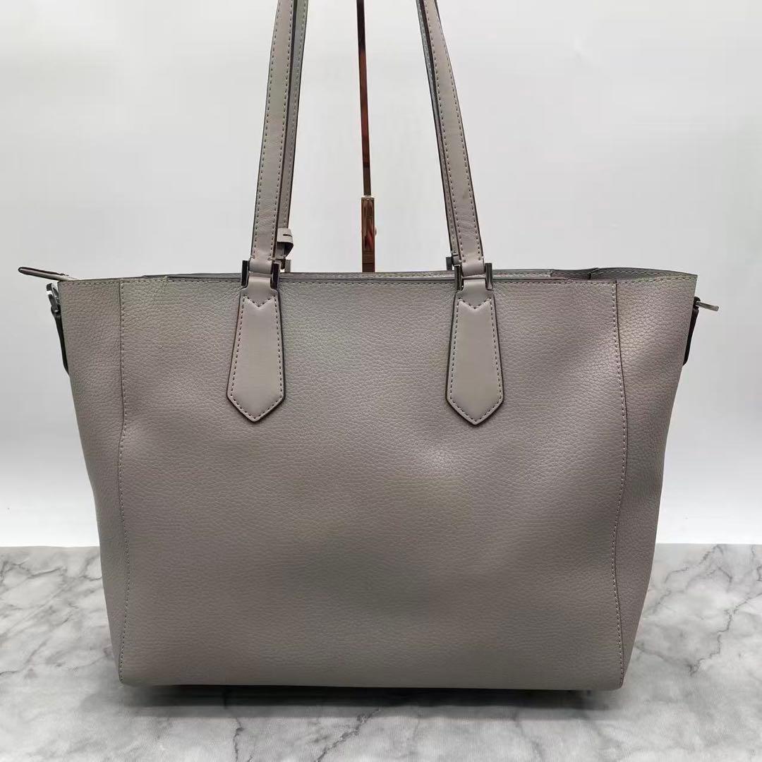 未使用級　マイケルコース　トートバッグ　レザー　グレー
