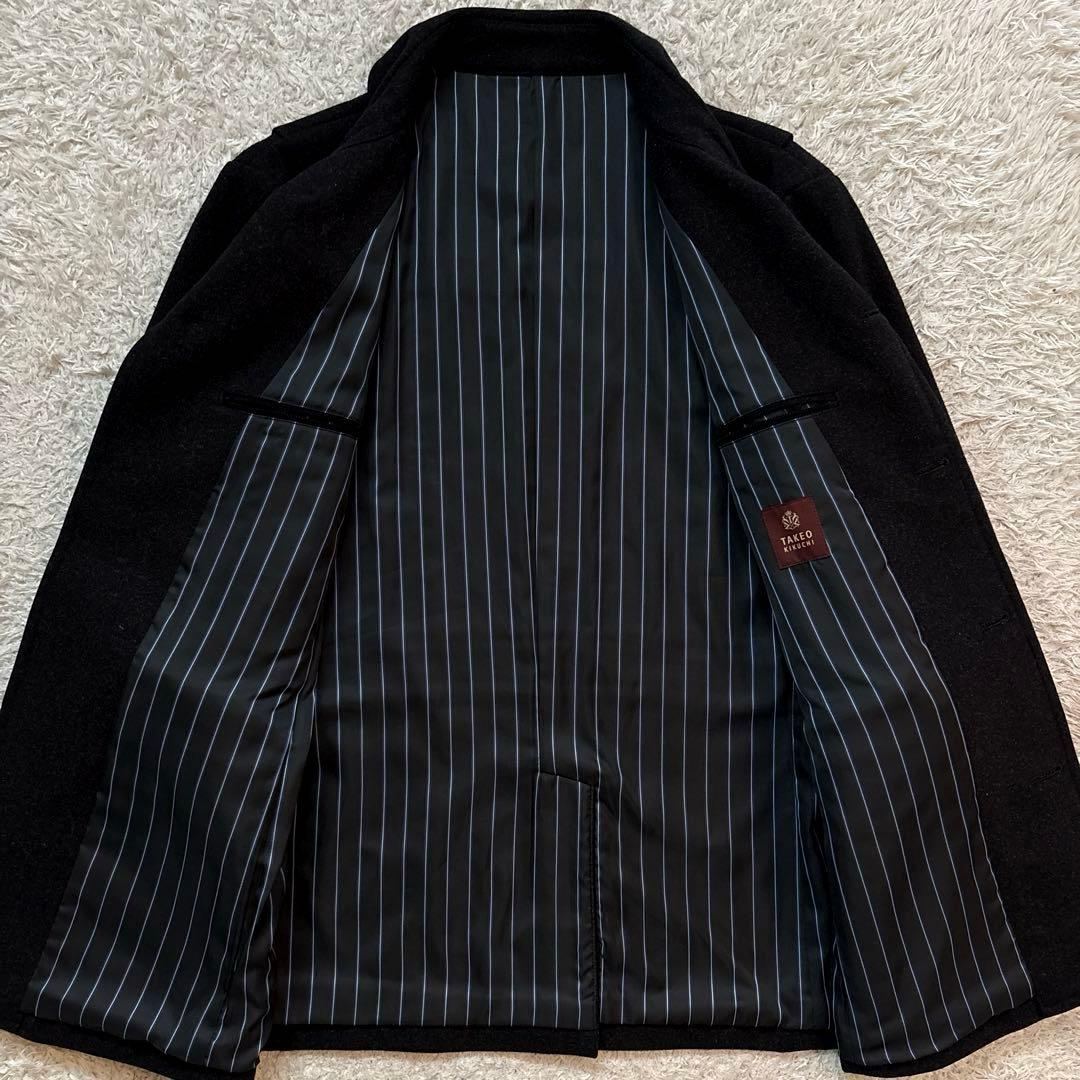 ★希少 XLサイズ★ TAKEO KIKUCHI ウールコート チンストラップ