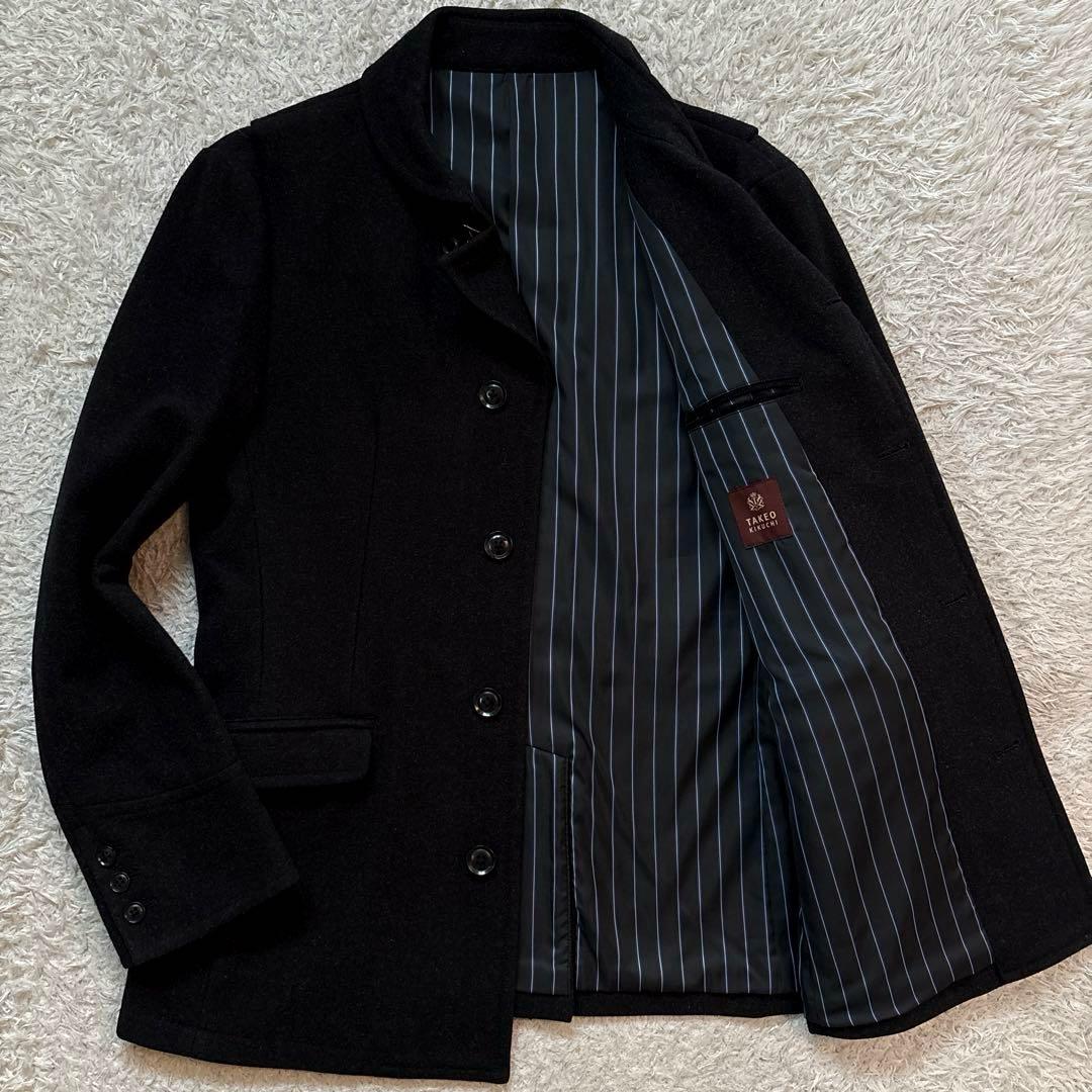 ★希少 XLサイズ★ TAKEO KIKUCHI ウールコート チンストラップ