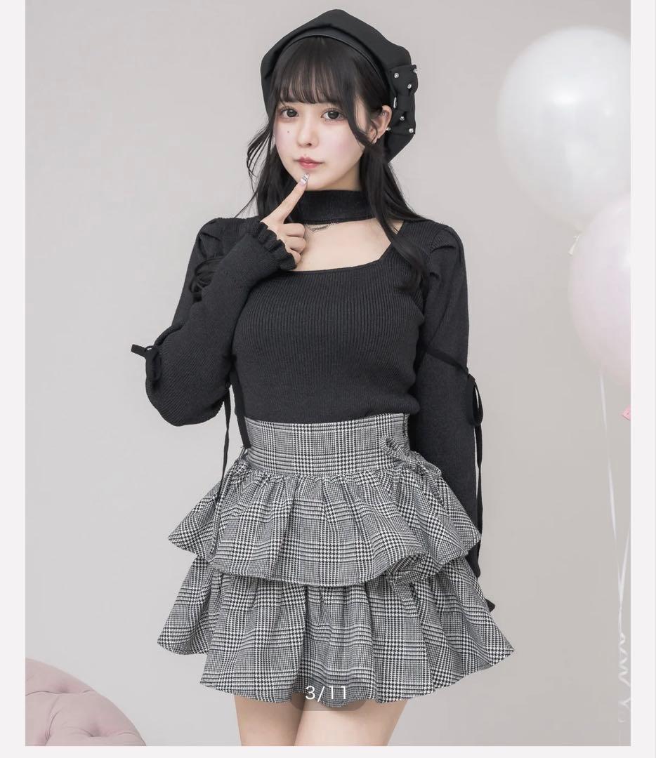 ‪‪pium ビジューリボンベレー ブラック