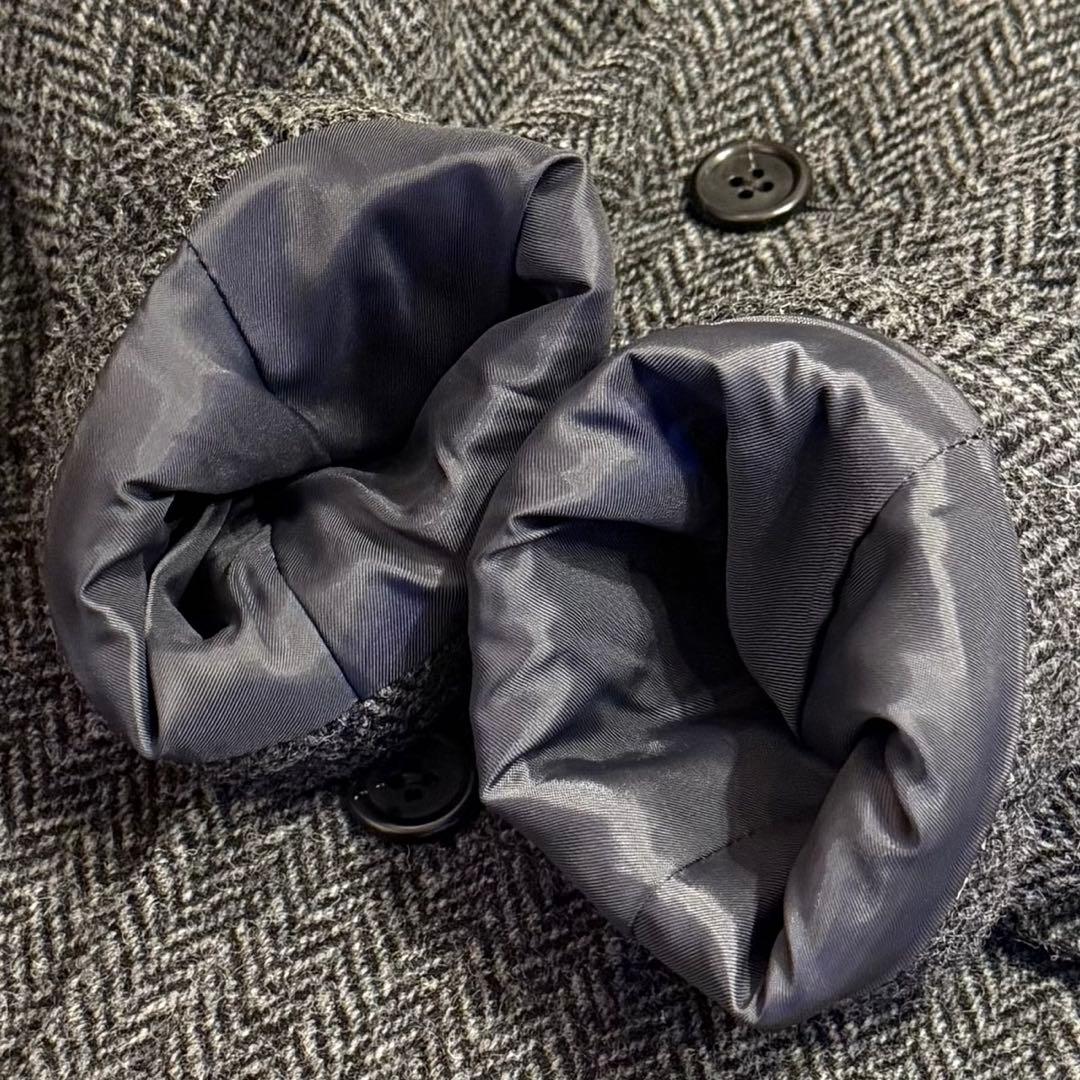 美品 BEAMS LIGHTS ハリスツイード ヘリンボーン チェスターコート