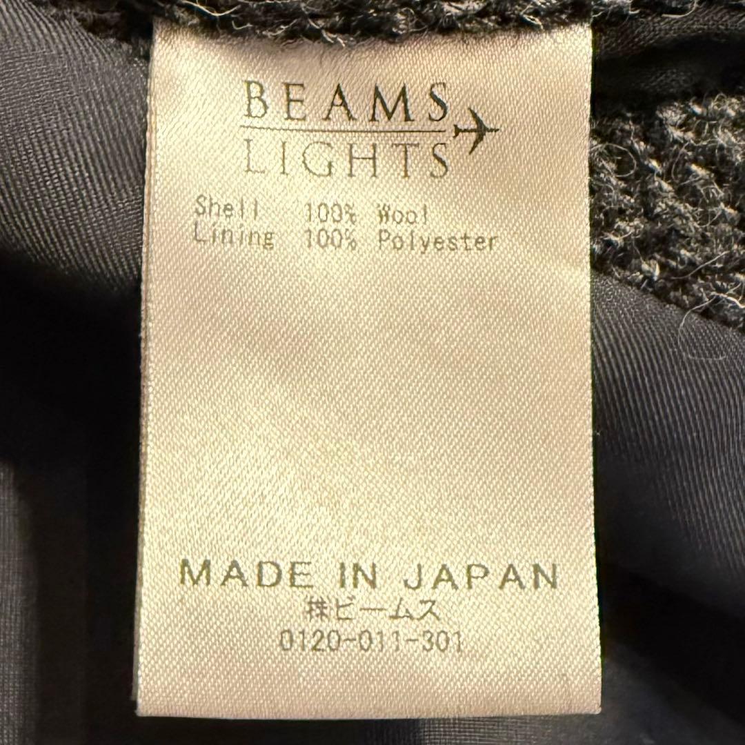 美品 BEAMS LIGHTS ハリスツイード ヘリンボーン チェスターコート