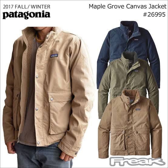 美品　patagonia パタゴニア メープルグローブ　キャンバス　ジャケット