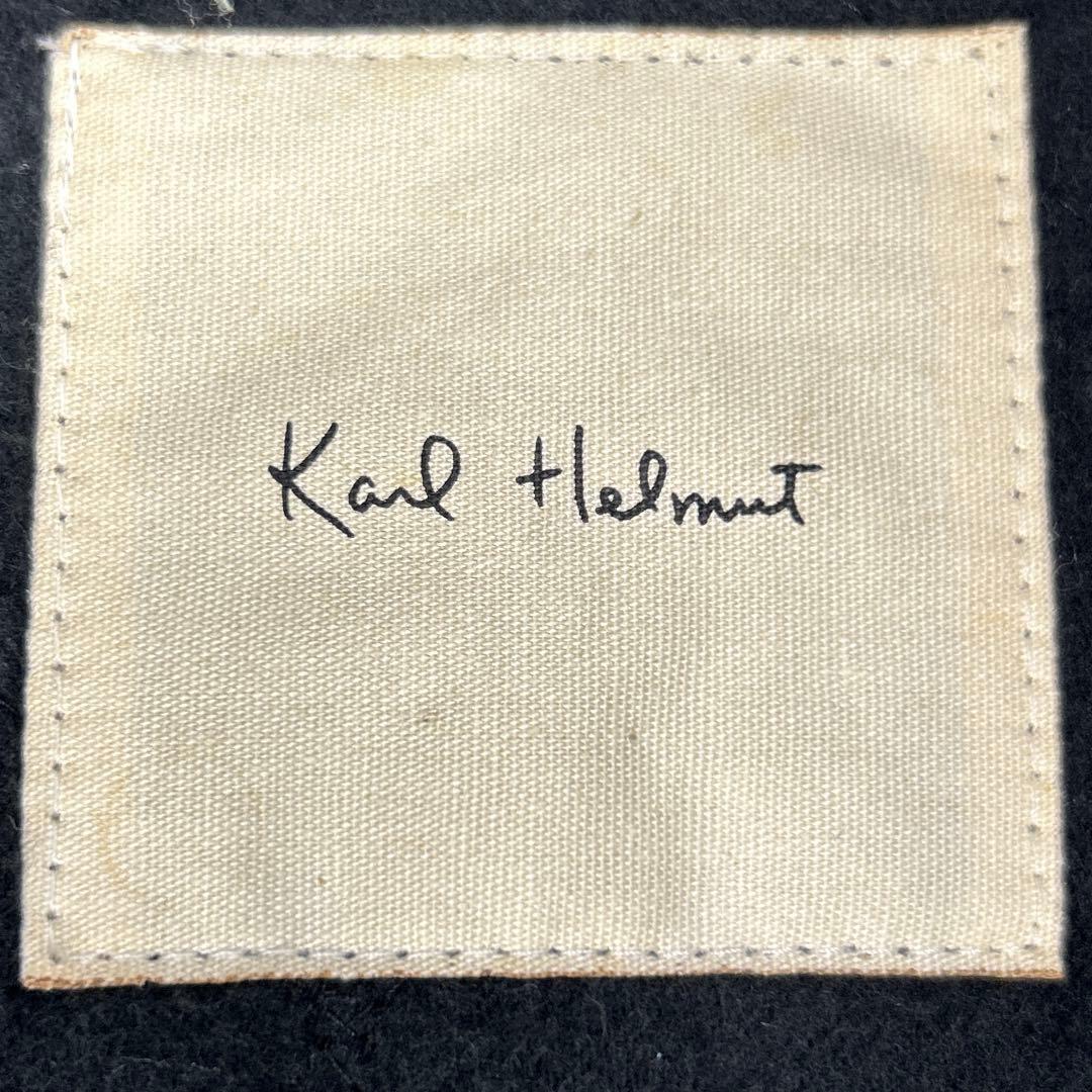 希少✨カールヘルム スタジャン 牛革 バッグロゴ 黒 M ピンクハウス