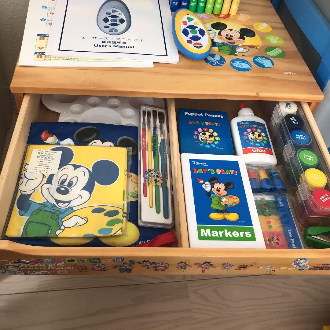 【ディズニー英語システム】未開封多数！レッツプレイDVD&道具セット