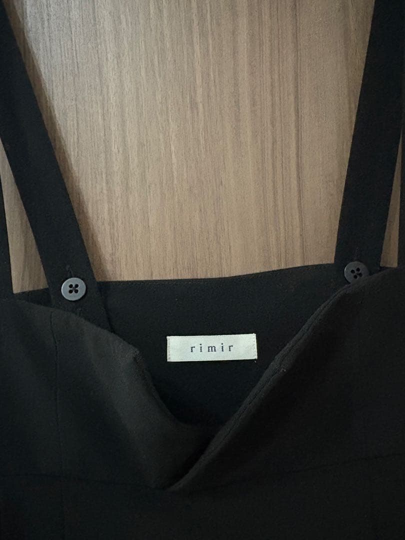 今期購入★試着のみタグ付き★rinir リミル　ハイウエストサロペット　ブラック