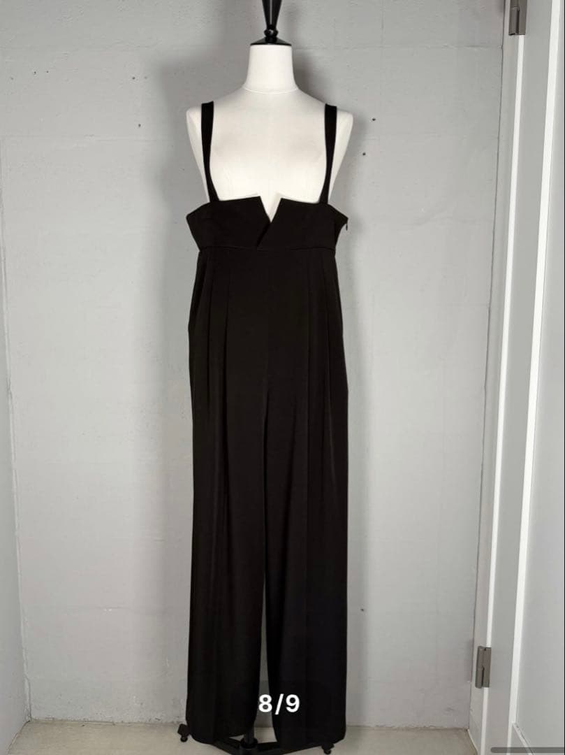 今期購入★試着のみタグ付き★rinir リミル　ハイウエストサロペット　ブラック