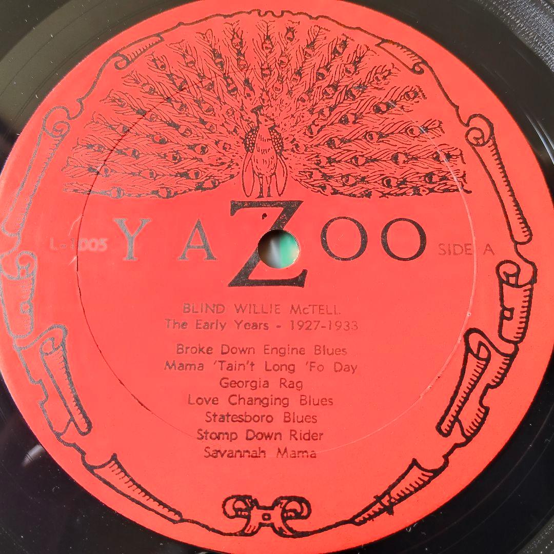 BLIND WILLIE McTELL　1927-1933　レコード　ブルース