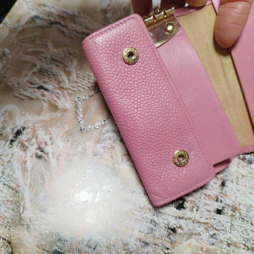 シャネル　キャビアスキン　キーケース♡