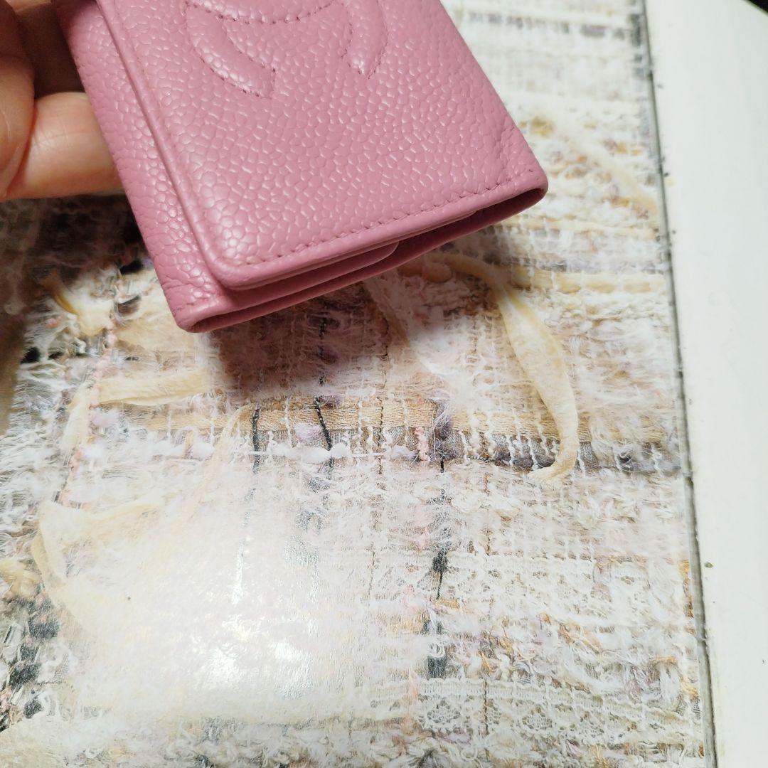 シャネル　キャビアスキン　キーケース♡