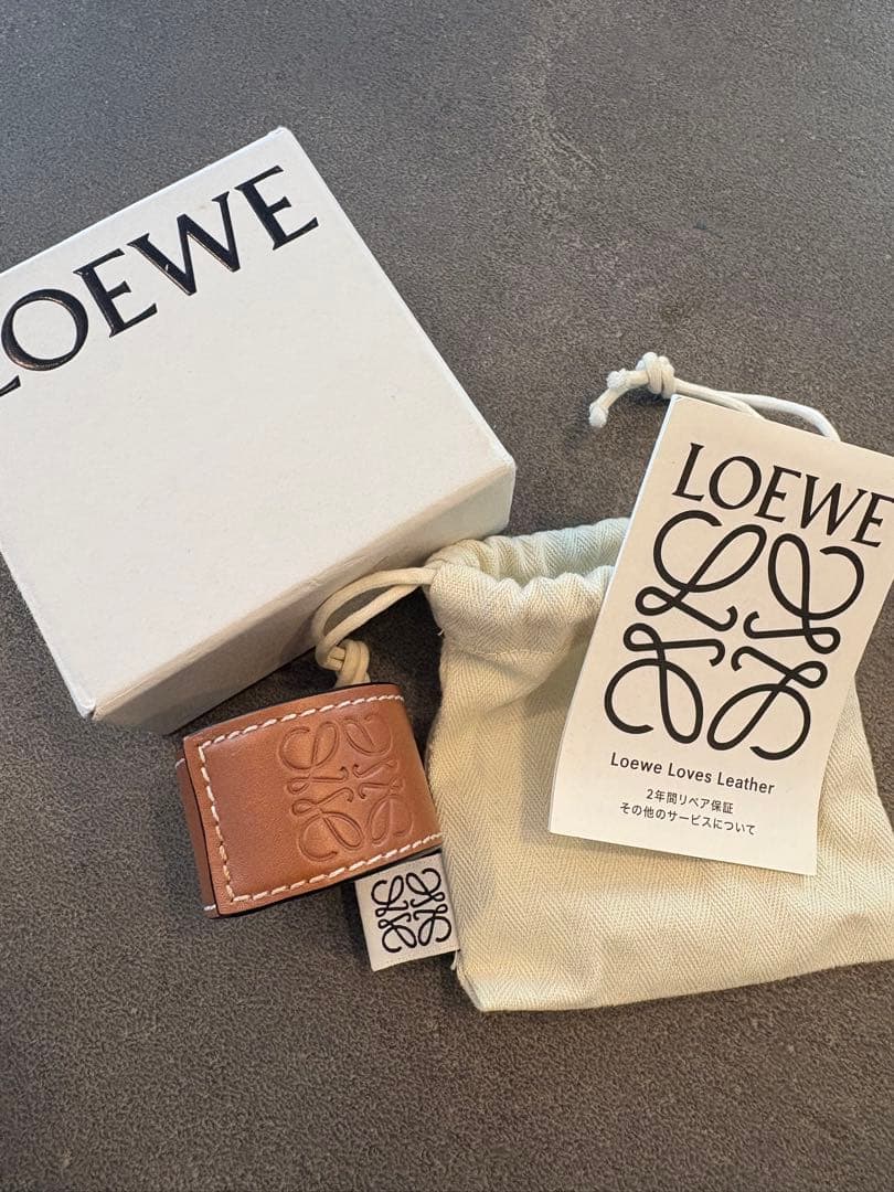 LOEWE ロエベ レザー ブレスレット タン バングル