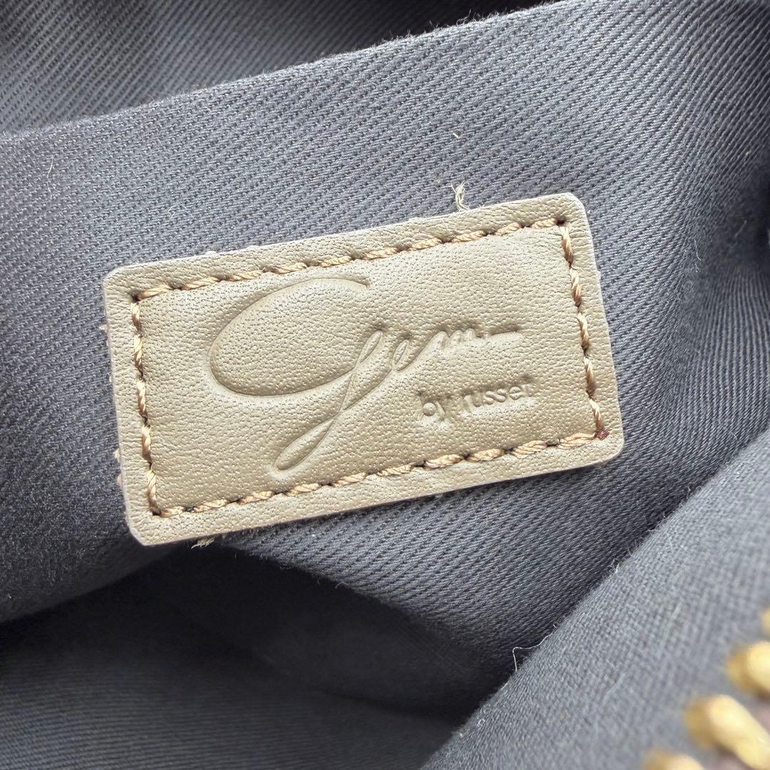 【美品　24年製】ラシット　ハーフムーンバッグ　ワンショルダー　レザー　ブラウン