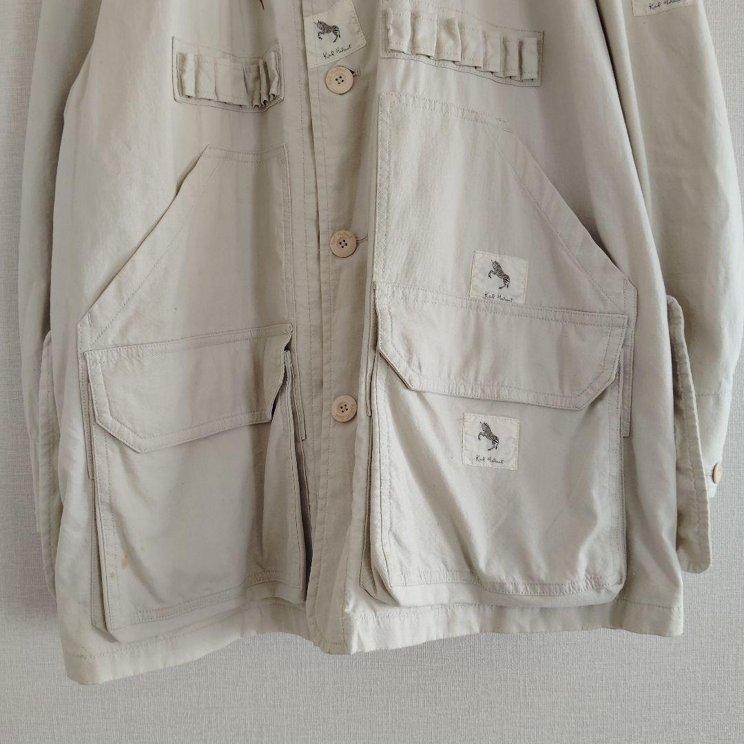 カールヘルム サファリジャケット レオパード刺繍 パッチワーク ピンクハウス