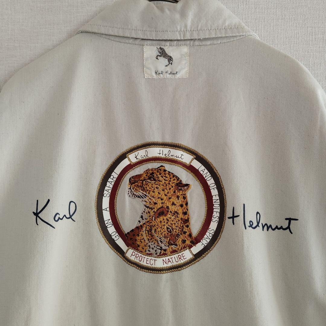 カールヘルム サファリジャケット レオパード刺繍 パッチワーク ピンクハウス