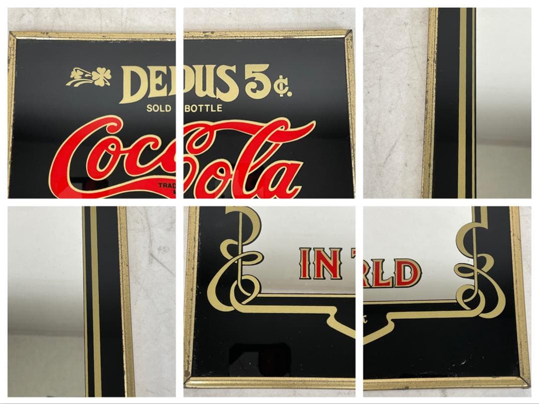 コカコーラ 90s ヴィンテージ パブミラー K8730