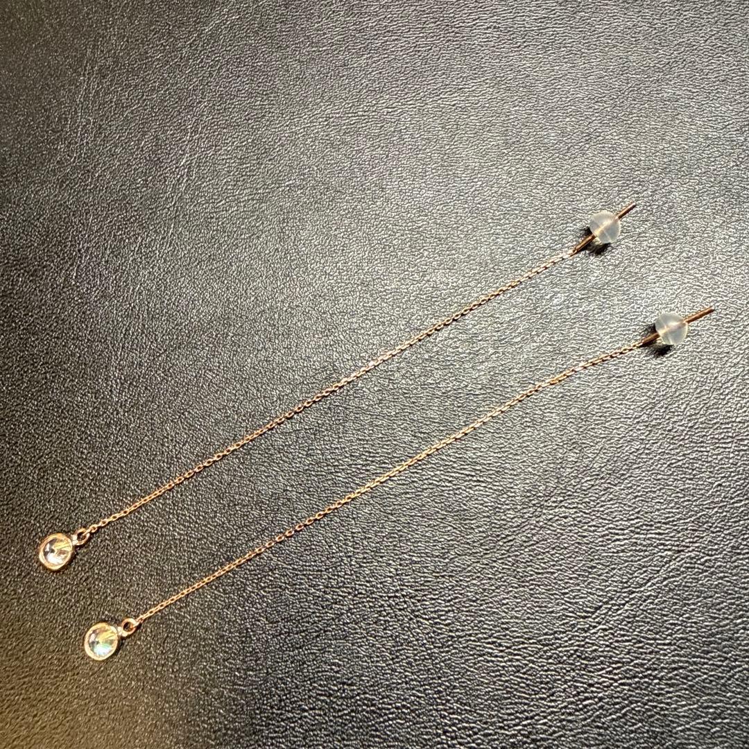 Canal 4°C チェーンピアス 10K YG