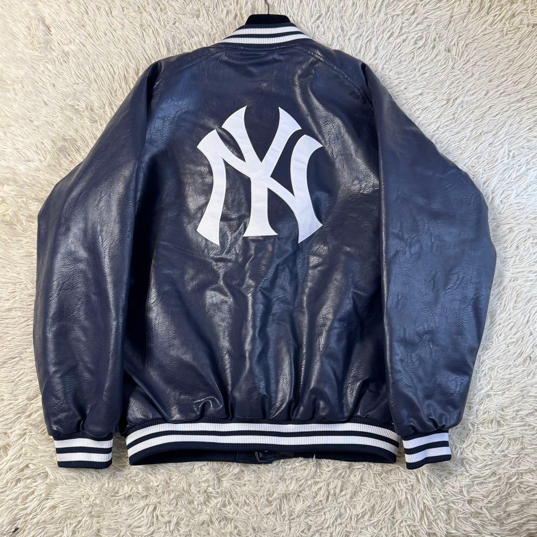 ファナティクス ヤンキース フェイクレザー スタジャン NY MLB