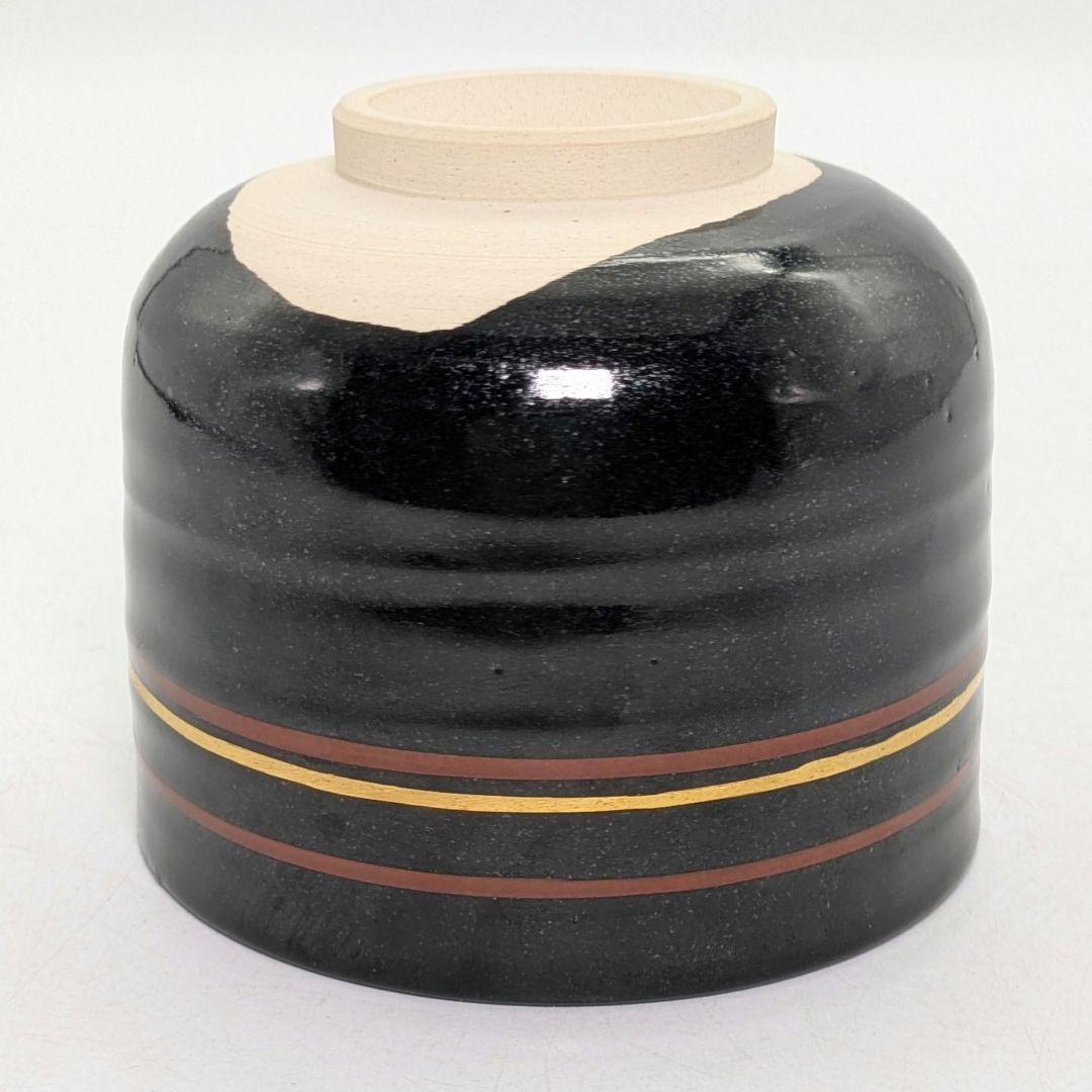 五代尾関作十郎 犬山焼 仁清写茶碗（書付 松尾流十一代家元 松尾実知） 共箱栞