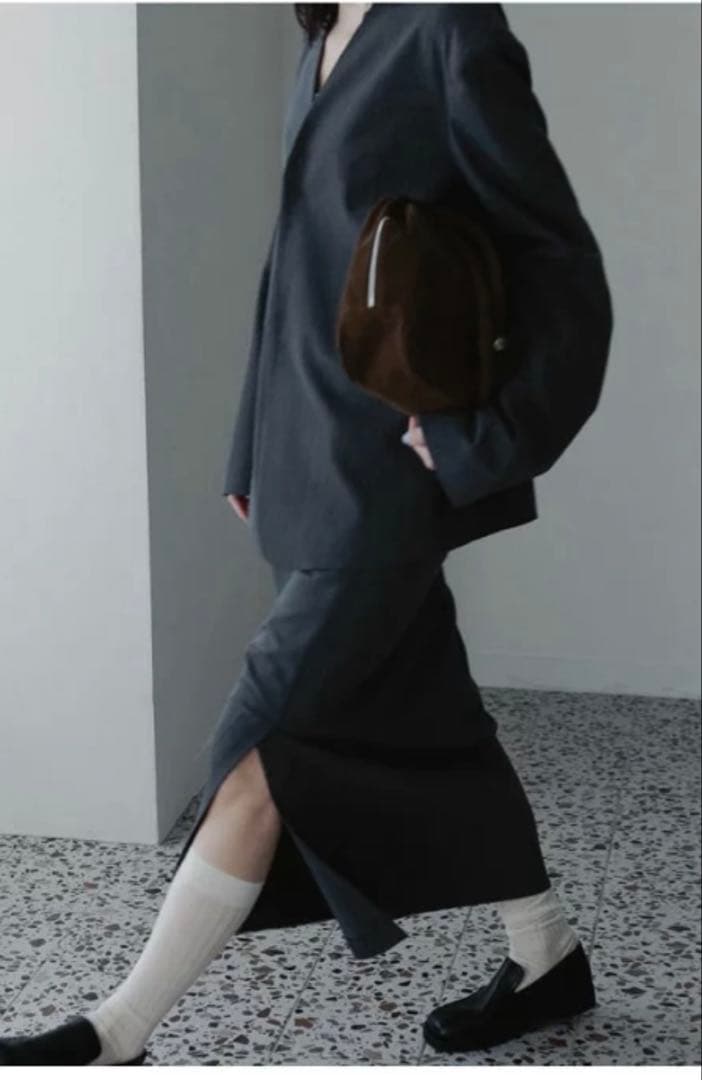 ジャケット・アウター anuke Collarless Over Jacket 38