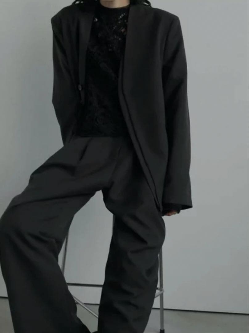 ジャケット・アウター anuke Collarless Over Jacket 38