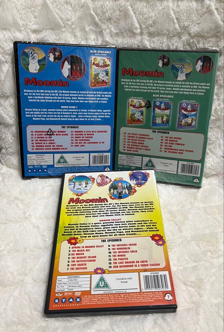 【レア】Moomin DVD 3本セット 海外版　ムーミン